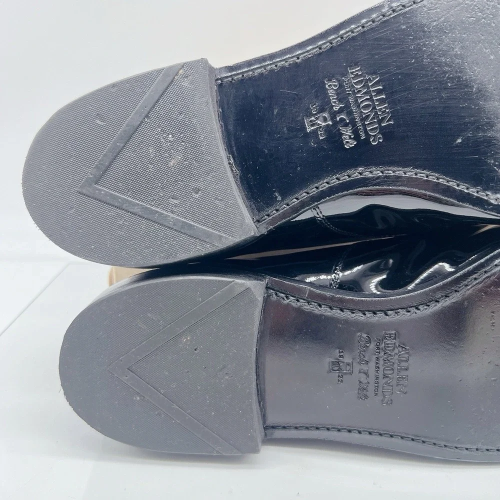 Allen Edmonds Carlyle Men's Dress Oxford Shoes Black Patent Leather US 14 $450